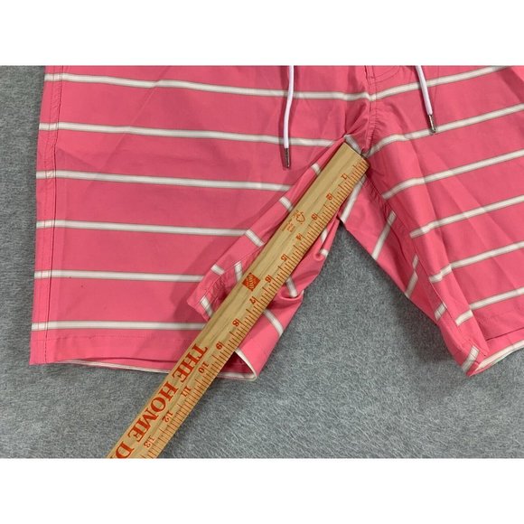 Bonobos Striped Lined Swim‎ Trunks Shorts (Men's Size 38) Pink - Picture 5 of 9